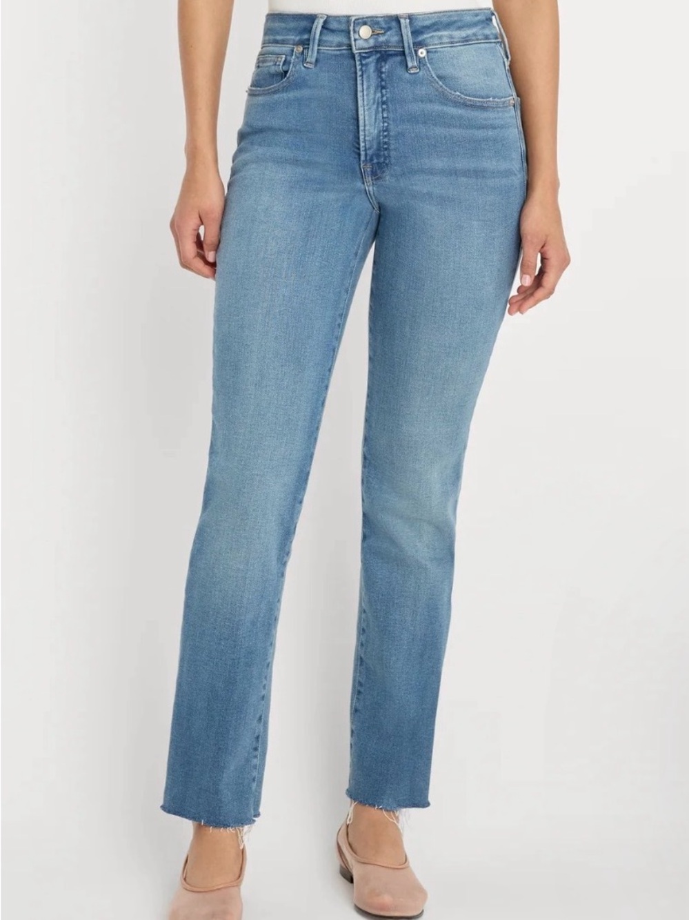 Good American soft tech good legs straight jeans size 8/29